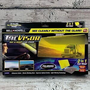 Bell+Howell Tac Visor Day & Night Car Visor Glare Reduction Polarized Unused‎